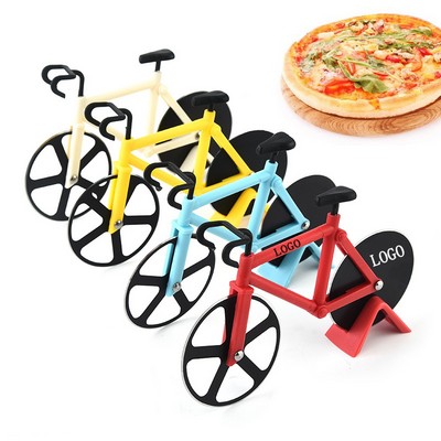 Bicycle Pizza Cutter W/ stand