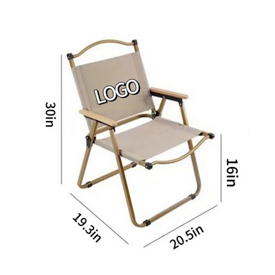 Outdoor Folding Chair, Holds 260 Lbs For Camping