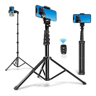 Phone Tripod with Wireless Remote and Adjustable Holder