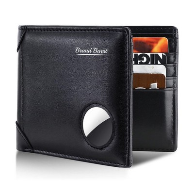 RFID Blocking Genuine Leather Bifold Mens Wallet