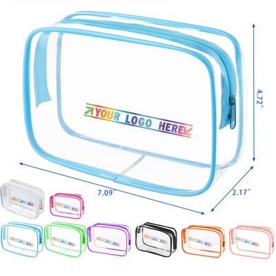 Pvc Zippered Clear Toiletry Carry Pouch