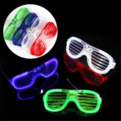 Party LED Shutter Shades Blind Eye Glasses