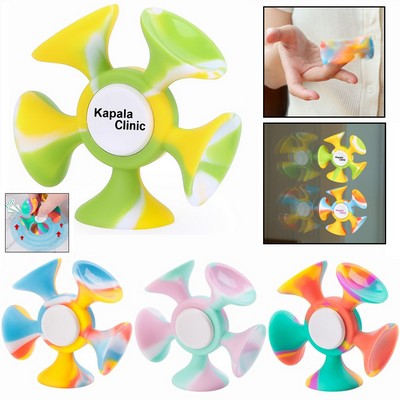 Silicone Fidget Spinner with Suction Cup-Large Size