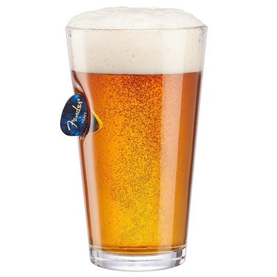 Football Embedded Pint Glass