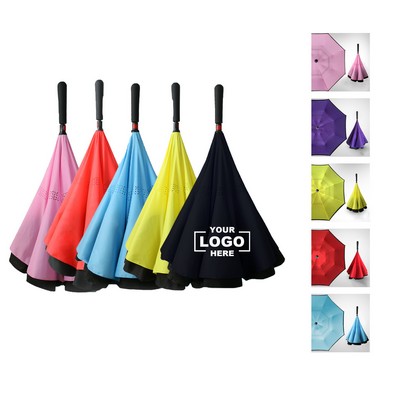 48 Inch Two-Tone Reverse Umbrella