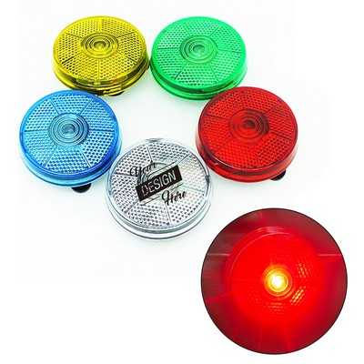 Round Safety Blinking Light With Clip