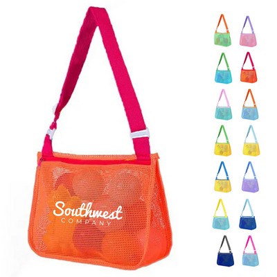 Colorful Mesh Beach Sling Bag