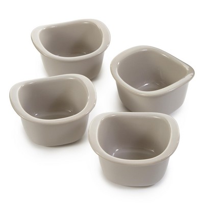 BergHoff Leo Balance Stonware E 4Pc Ramekin Set 3.5", 10Oz., Moonmist