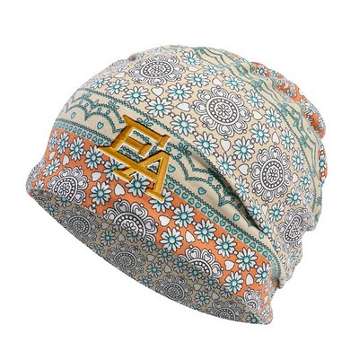 2-Layer Poly-Spandex Beanie with Sublimation and Flat Embroidery