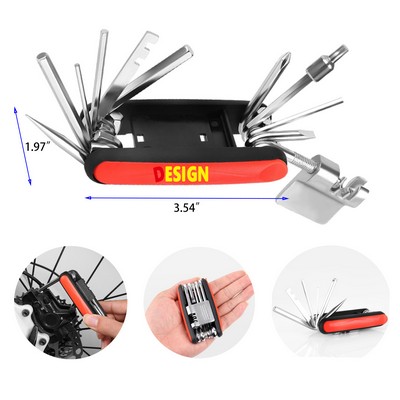 1 Set Multitools Bike Tool Bike Repair Tool Tire Screwdriver Cycling Screwdriver Wrench Chain