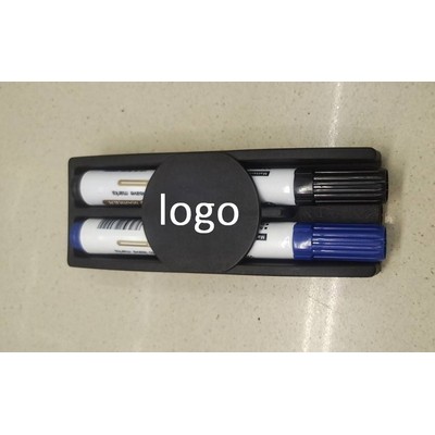 Magnetic Dry Erase w/2 Markers (Black & Blue)