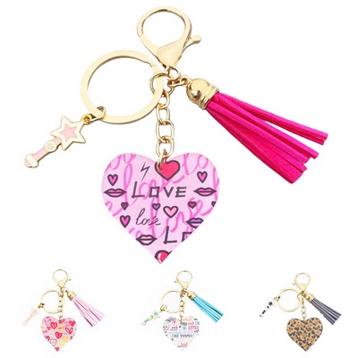 Acrylic Keychain Pendant Heart Shape