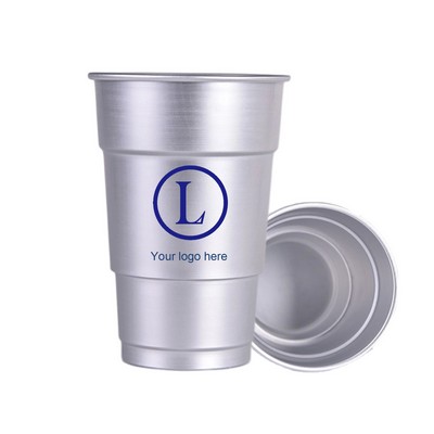 16 Oz. Reusable Aluminum Stadium Cup