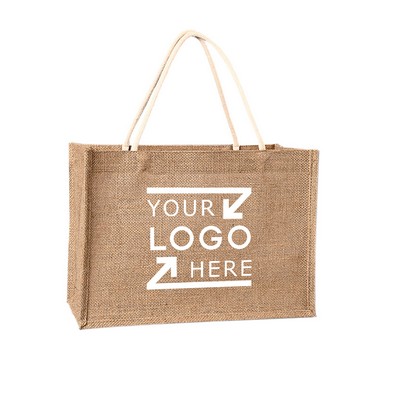 Jute Shopper Tote