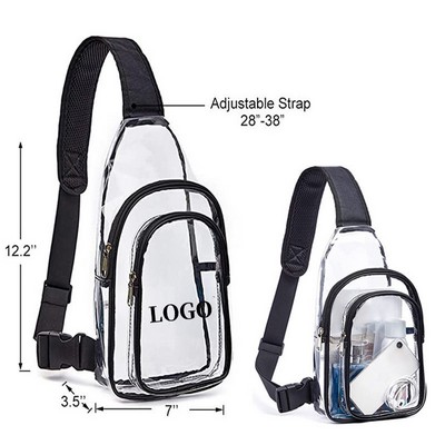 Clear PVC Crossbody Sling Bag