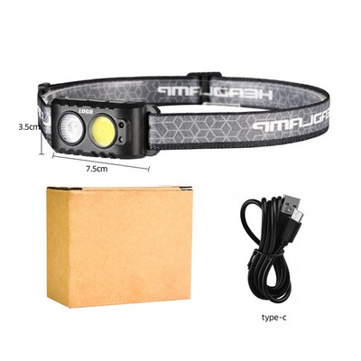 Versatile Rechargeable LED Headlamp 5 Modes with Adjustable Headband