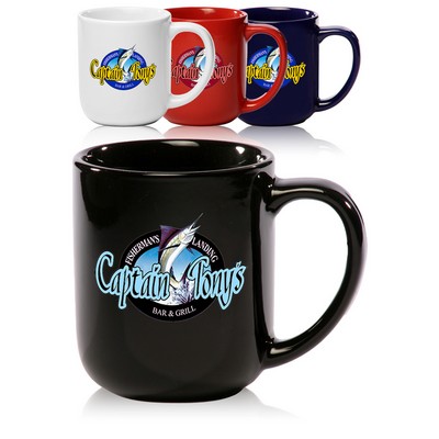 Glossy Ceramic Latte Custom Coffee Mugs-12 oz