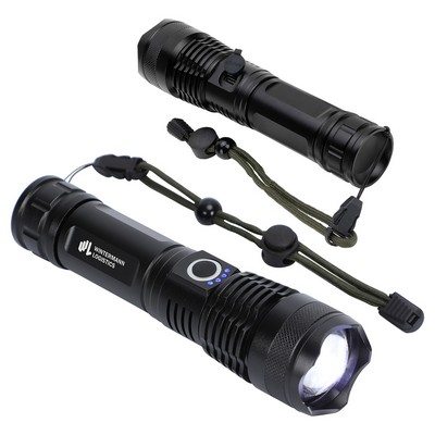 Best Buddy Tools ®  Zoom Rechargeable Aluminum Telescopic-Focus LED Flashlight 