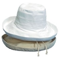 Ladies' Cotton Bucket Hat w/Inside String Adjuster