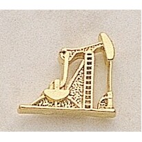 Pump Jack Marken Design Cast Lapel Pin (Up to 3/4")