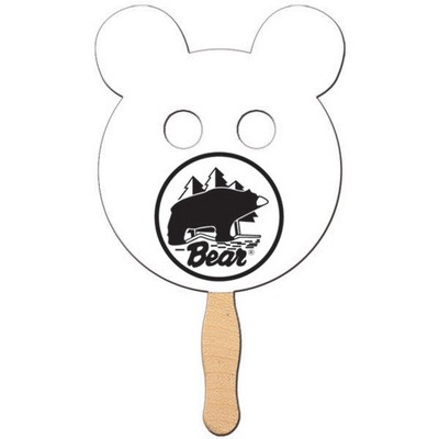 Panda Bear w/ Eyes Cutout Hand Fan