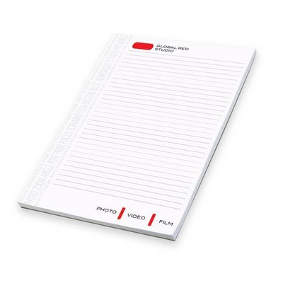 25 Sheet Non Sticky Note Pad - 1 Color (8"x11")