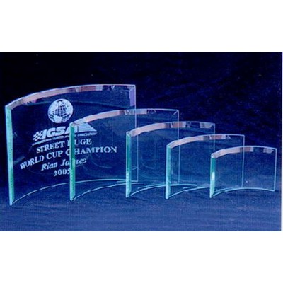 Jade Glass Beveled Bent Glass Award.