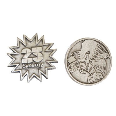 Solid Pewter Lapel Pin (1")