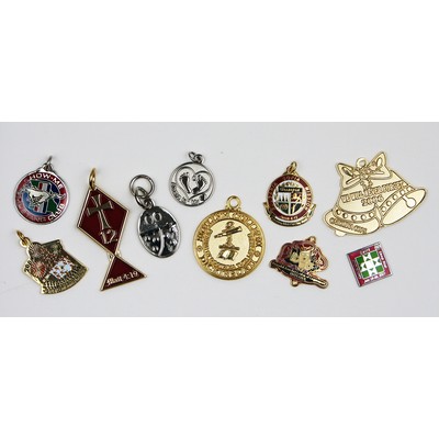 1/2" Die Struck Soft Enamel Charm