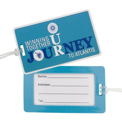 Custom PVC Luggage Tag w/ Paper Insert