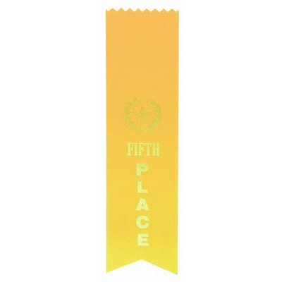 FIFTH PLACE Ribbon - Pinked Top - Yellow - 2" x 8" long