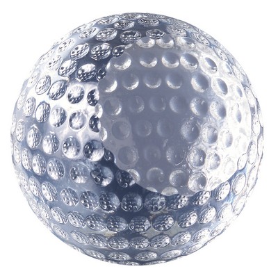 Etched Glass Golf Ball Paperweight Award