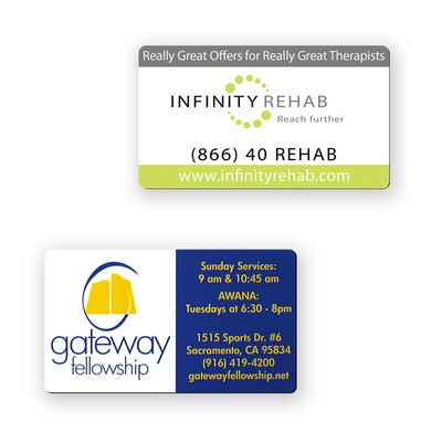 2" x 3 1/2" Business Card Magnet Rounded Corners (20 Mil)