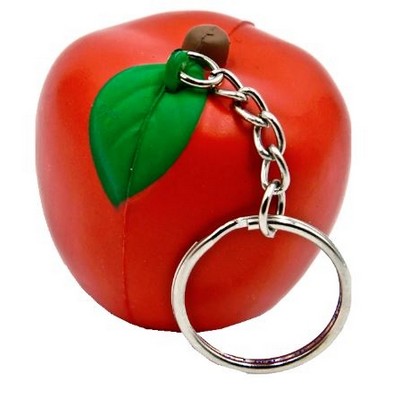 Apple Key Chain Stress Reliever Squeeze Toy