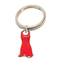 Red Dress Charm W/ Key Ring