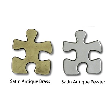 Stock Puzzle Piece Lapel Pin