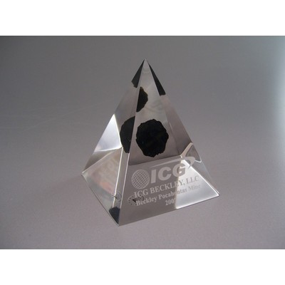 Lucite Embedment Pyramid Award