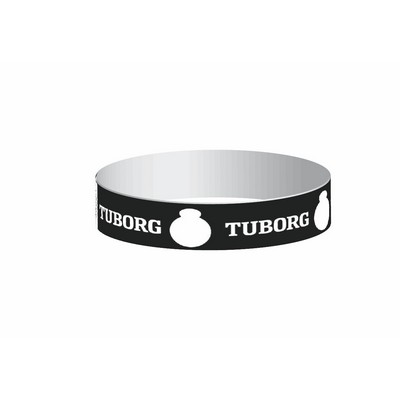 Custom Printed Same Color Tyvek Wristband (3/4")