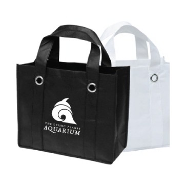 80 GSM Non Woven Vista Tote Bag w/ Metal Grommet (3 Days)