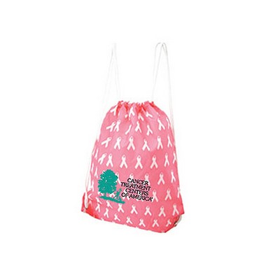 Think Pink Drawstring Backpack