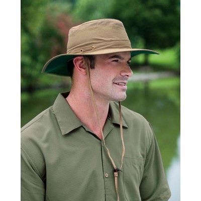 Adams Outback Safari Hat w/ Wide Brim & Adjustable Chin Strap