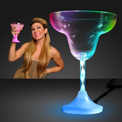 Margarita LED Spiral Stem Glass - BLANK