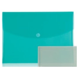 Green Poly Envelope w/Crescent Flap & Velcro® Closure