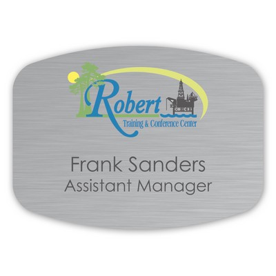 Name Badge W/Personalization (2.75"X3.75") Arched Rectangle