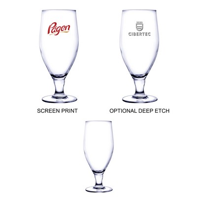 12.75 Oz. Pilsner Selection Footed Pilsner Glass (Screen Printed)