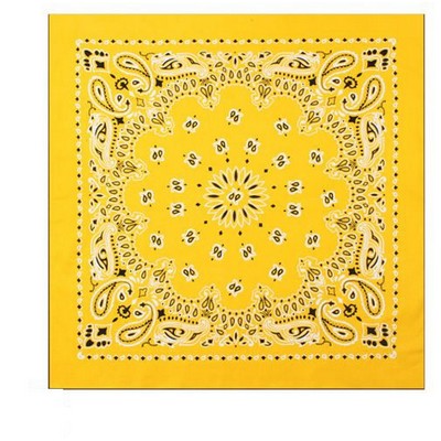 22" Yellow Trainmen Bandana