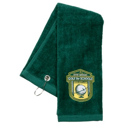 Tri Fold Sport Towel w/Center Grommet & Hook