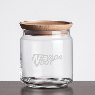 Finch Jar with Wooden Lid - 25oz Medium