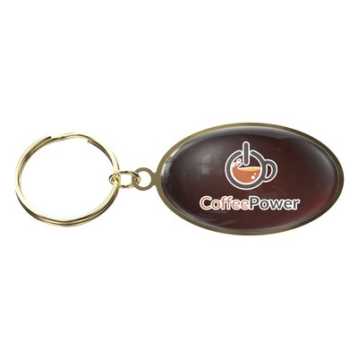 Vibraprint® Bright Oval Key Tag (1-1/4" x 1-7/8")