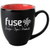 16 Oz. Bistro Black Matte Mug w/Color Interior